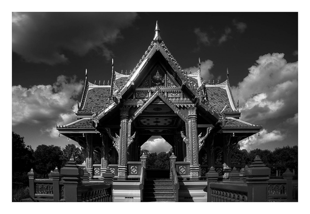 Thai Tempel (s/w)