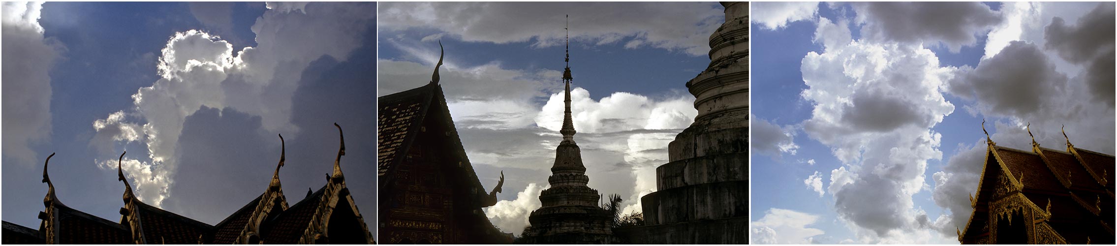 Thailändische Monsunzeit-Impressionen