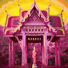 Thailändische Sala mit Buddha-Statue