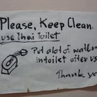 Thailaendische Toilette