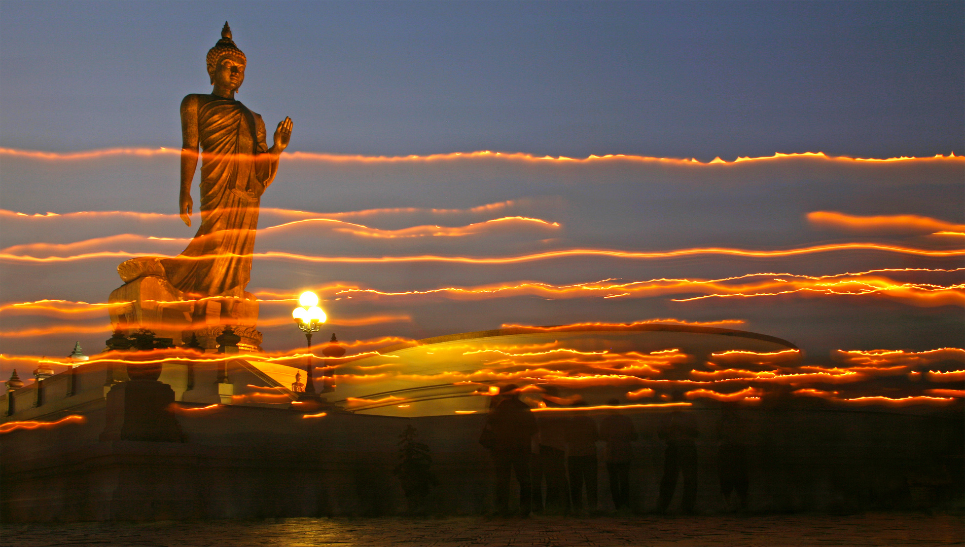 Thailändischer Feiertag Makha Bucha