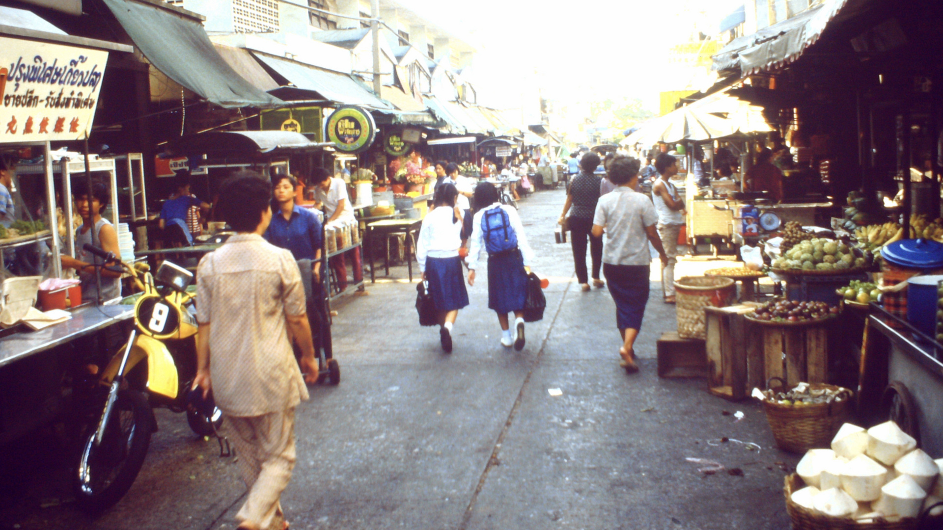 Thailand (1984), Markt in Bangkok