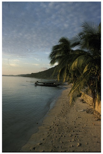 Thailand 1993 / on a Island in the evening