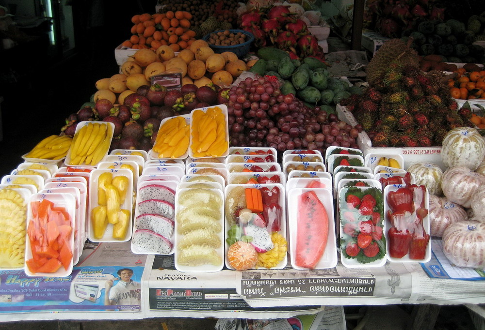 Thailand, Phuket, Fruits for take away