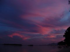 Thailand, red & blue sundown