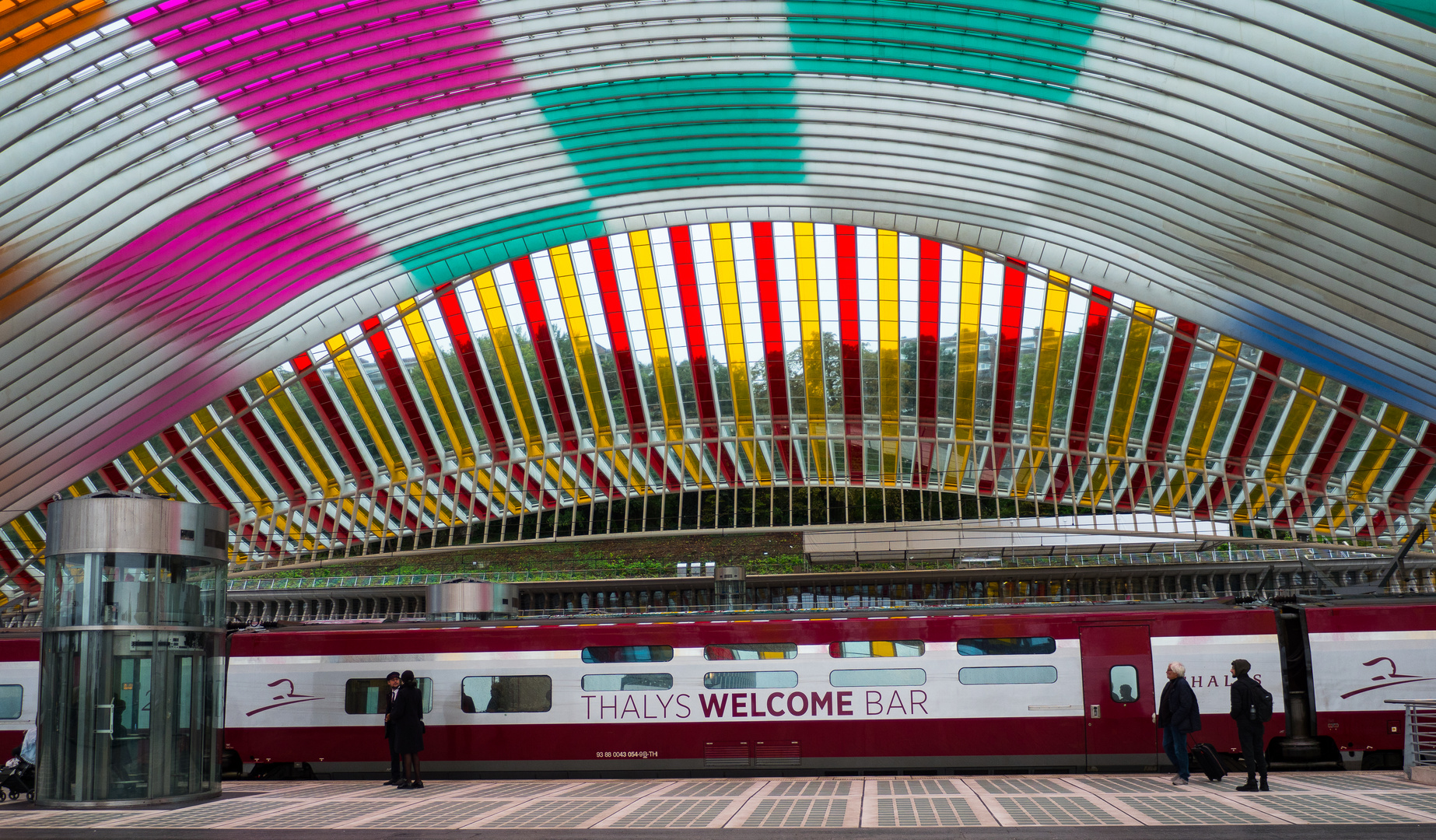 Thalys im Bahnhof Lüttich-Guillemins