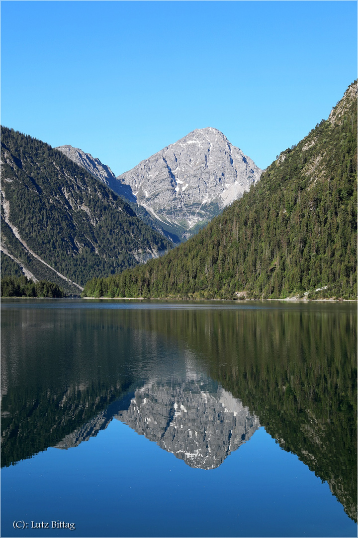 Thaneller-Spiegelung im Plansee