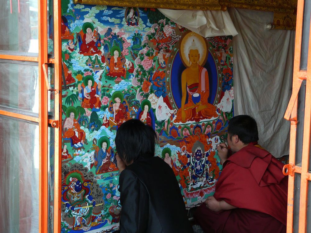 Thangka-Maler.