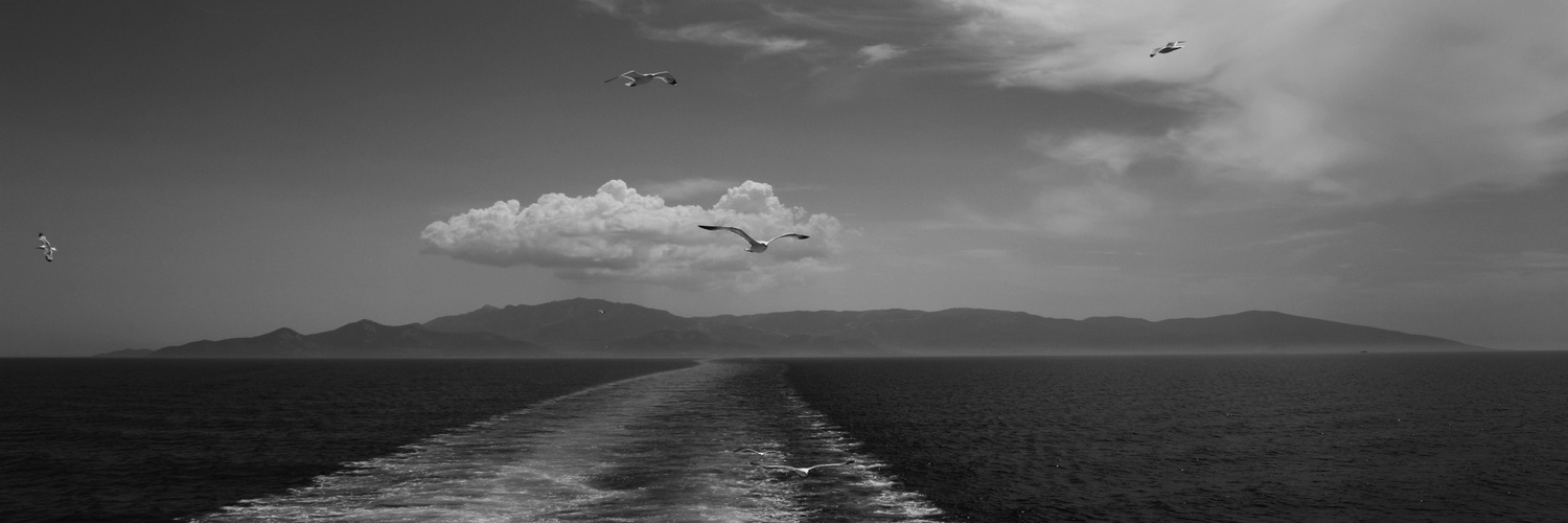 Thassos-Blick zurück