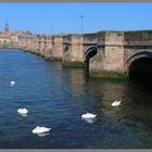 the 17th century bridge 5A over the River Tweed at Berwick