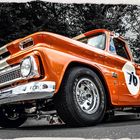 The 66's orange Chevrolet C10 Pickup