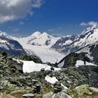 The Aletsch Glacier in b/w