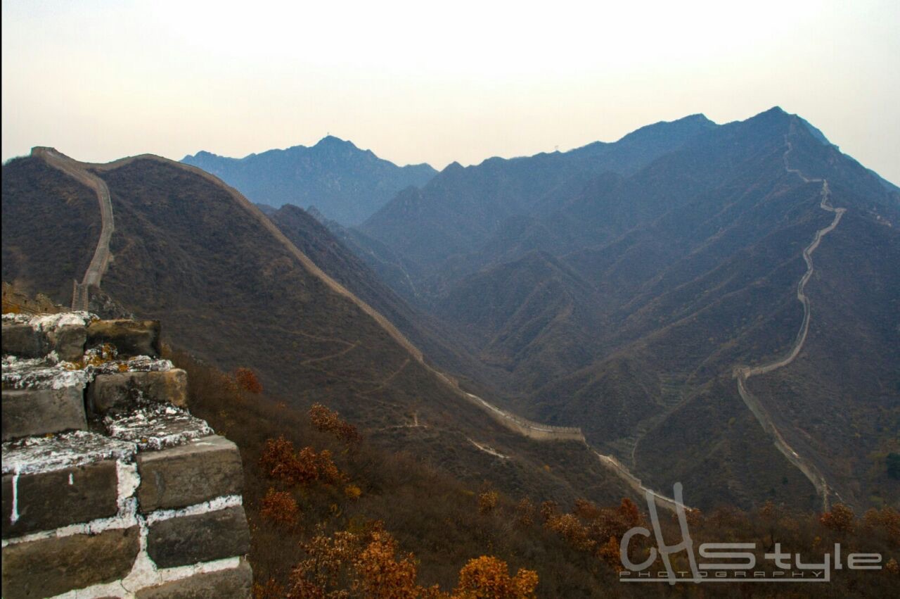 The amazing view of the Great Wall,China