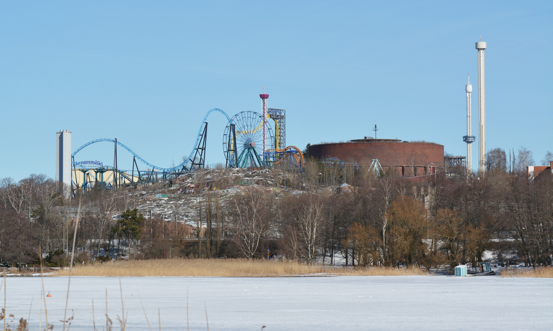 The amusement park Linnanmäki