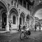 The ancient triumphal arch of Emperor Augustus in Fano, Pesaro-Urbino province, Marche, Italy.