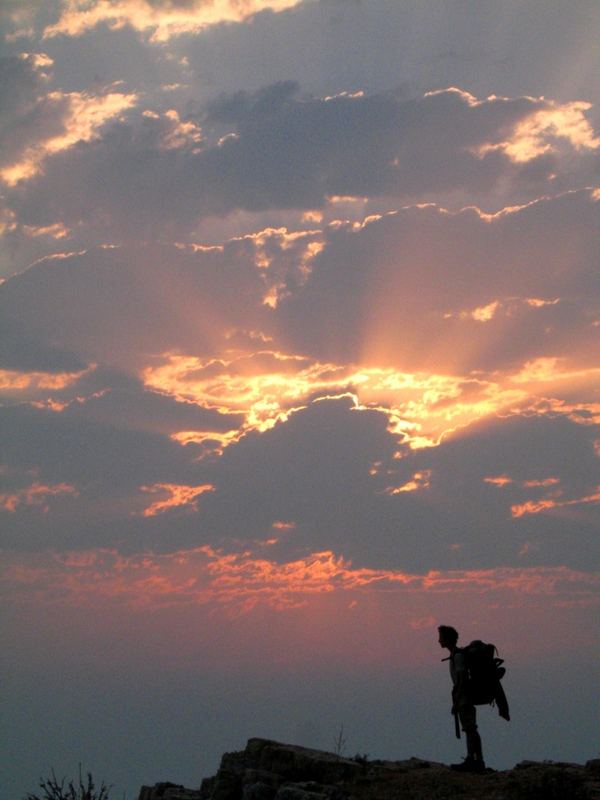 The Arbel - Sunrise - On trail, Israel