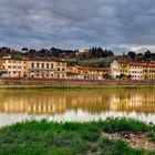 The Arno River in a stormy day