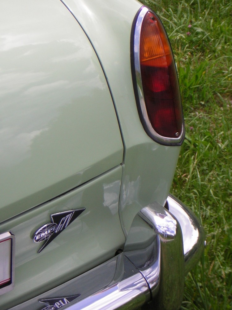 the austrian birch green VW notchback
