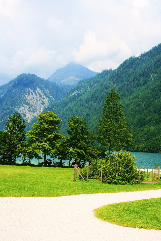 The Bavarische Alpen and Koegnig See.