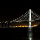 The Bay Bridge looking towards Oakland from Treasure Island. 