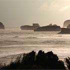 ** The Bay of Islands at stormy rainy Day **