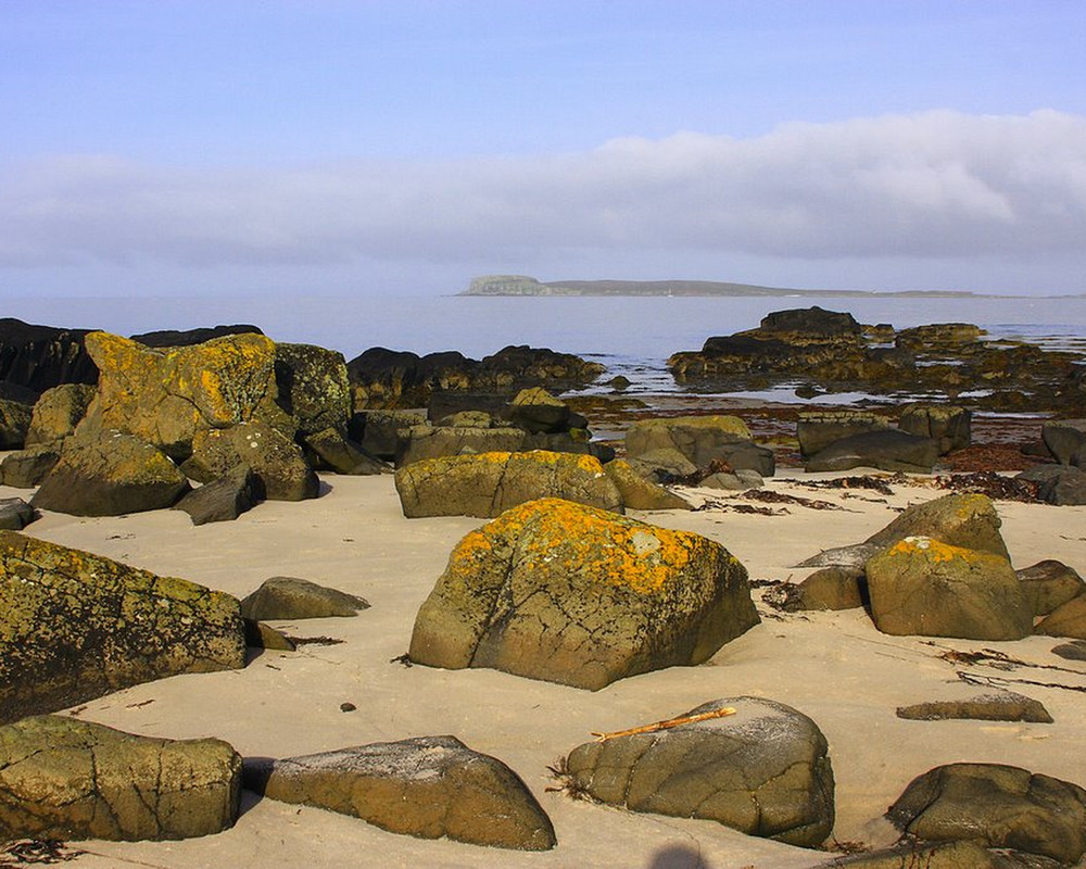 "The Beach At Cleit In Scotland"