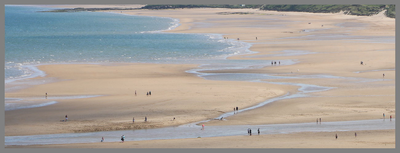 the beach south of alnmouth Northumberland