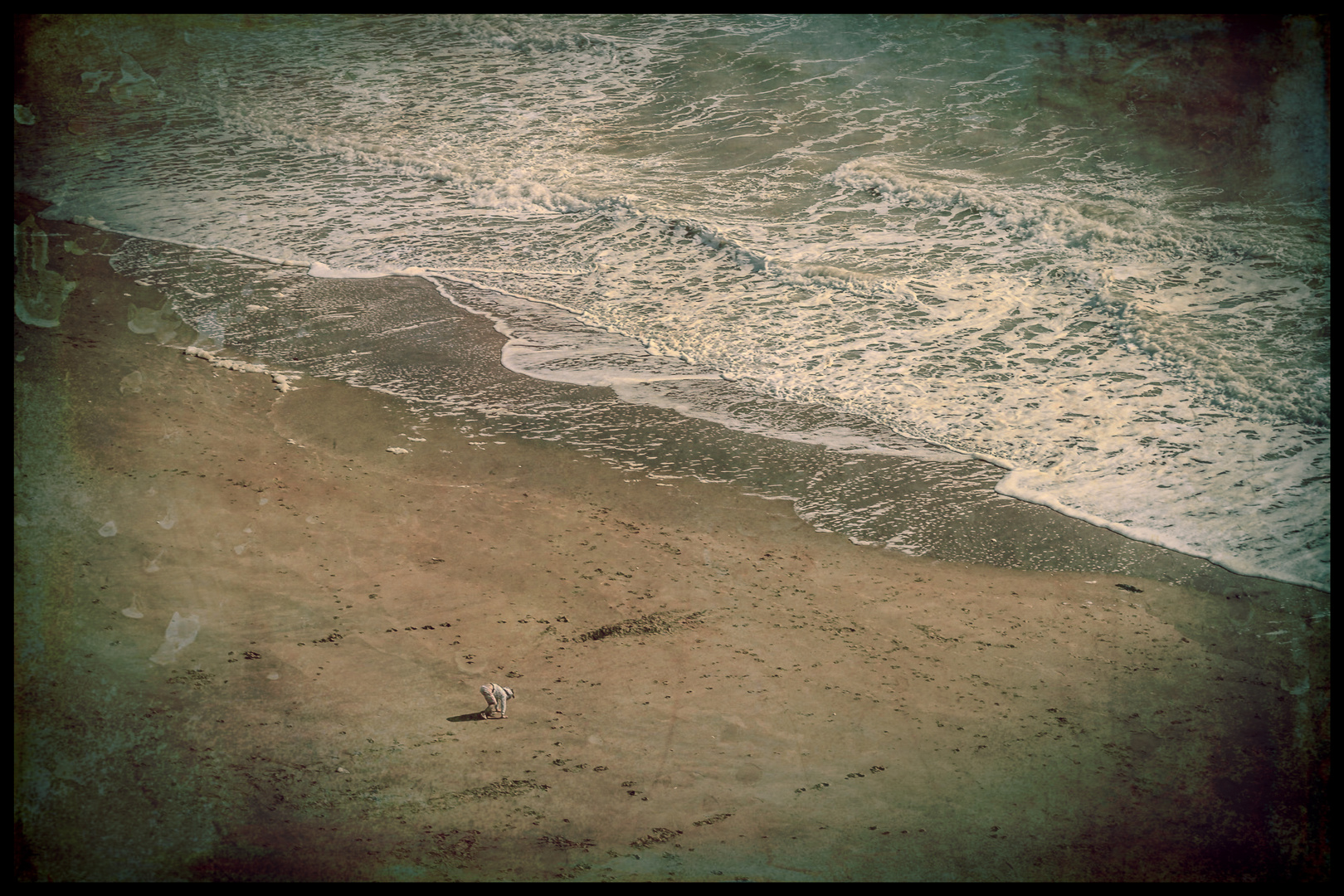 The Beach, the Sea and the Woman by Oliver