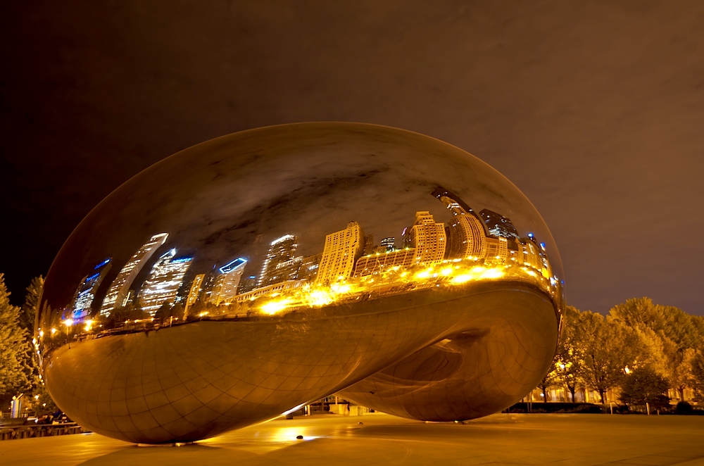 The Bean at Night