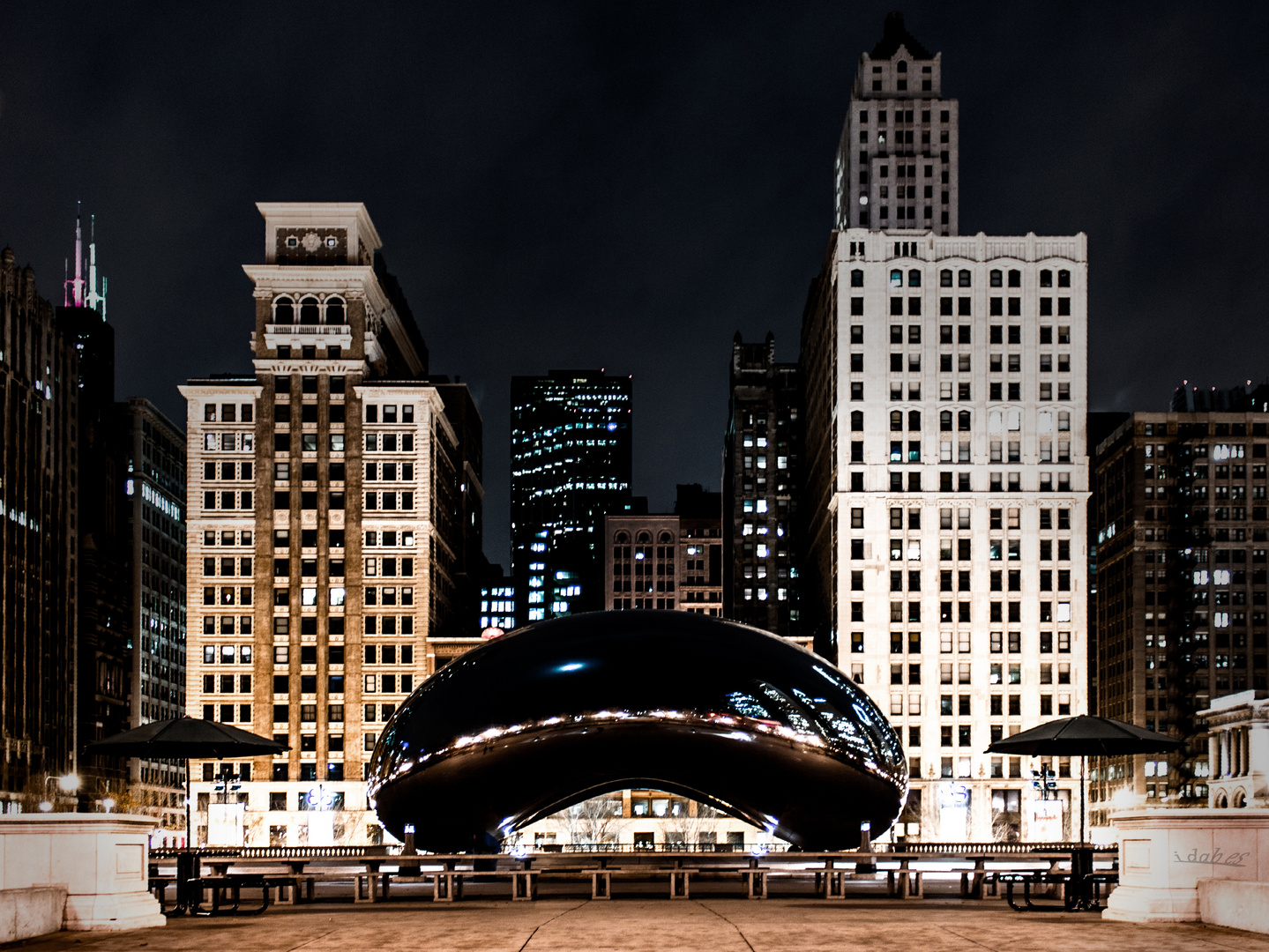 the bean by night