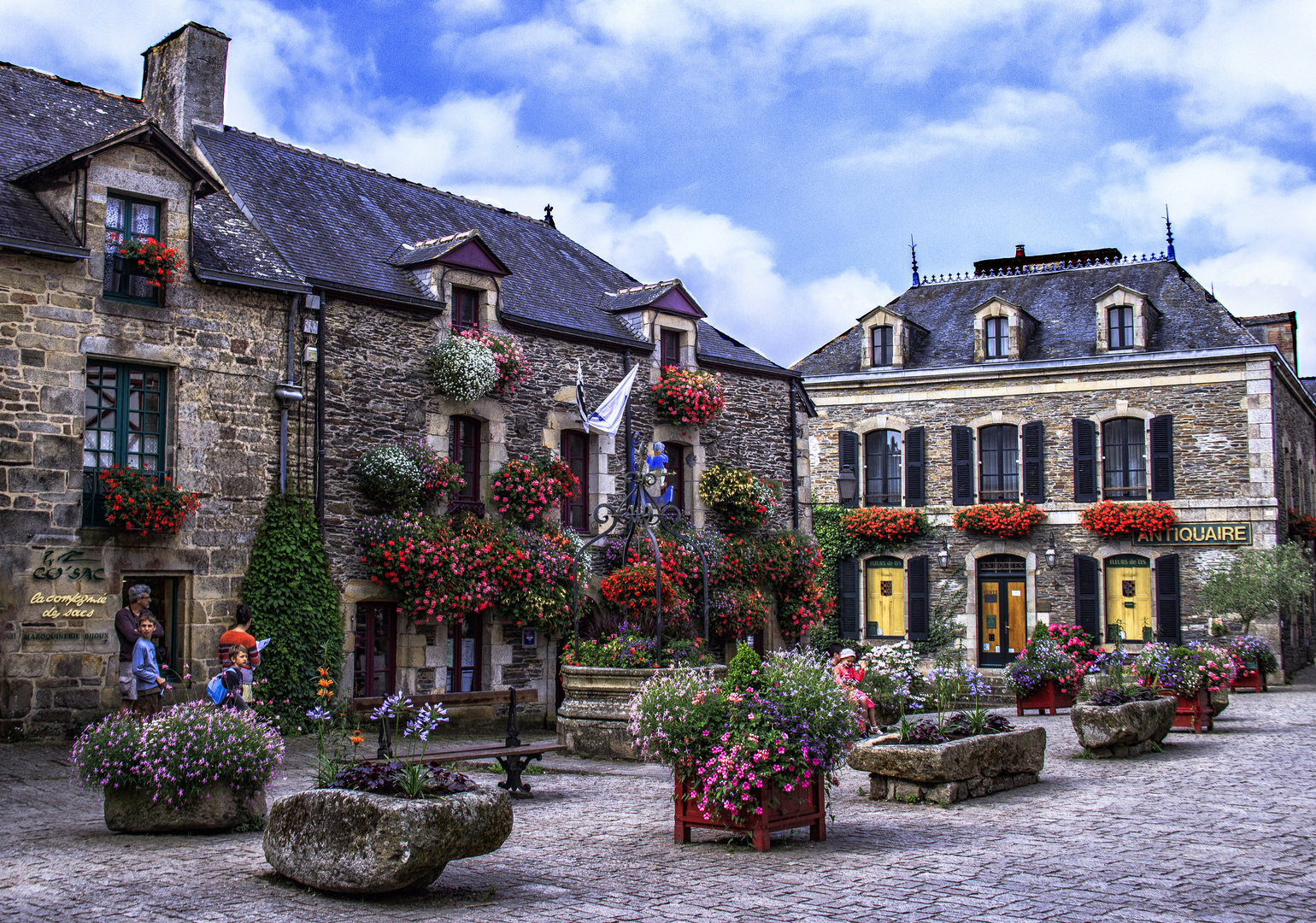 The beautiful village of Rochefor-en-Terre