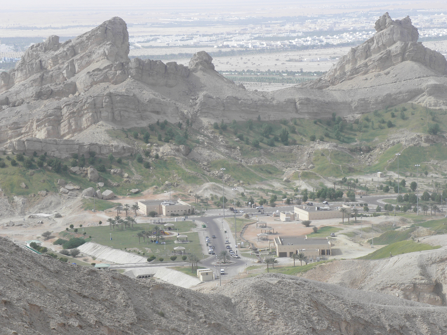 the beauty of al Ain City - Mountains and green vallies