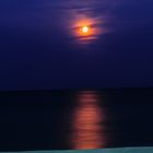 The Beauty of the Moon at the Shore