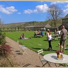 the beer garden of the lord crewe arms Blanchland