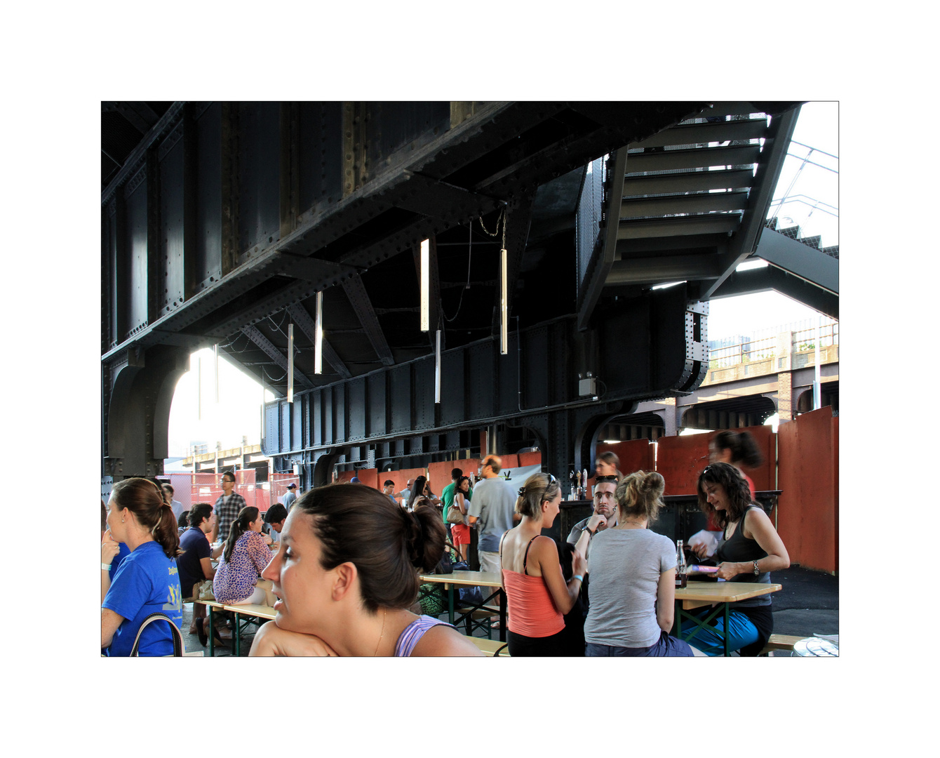 The Beer Garden under the Subway Tracks