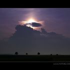 The beginning of a thunderstorm