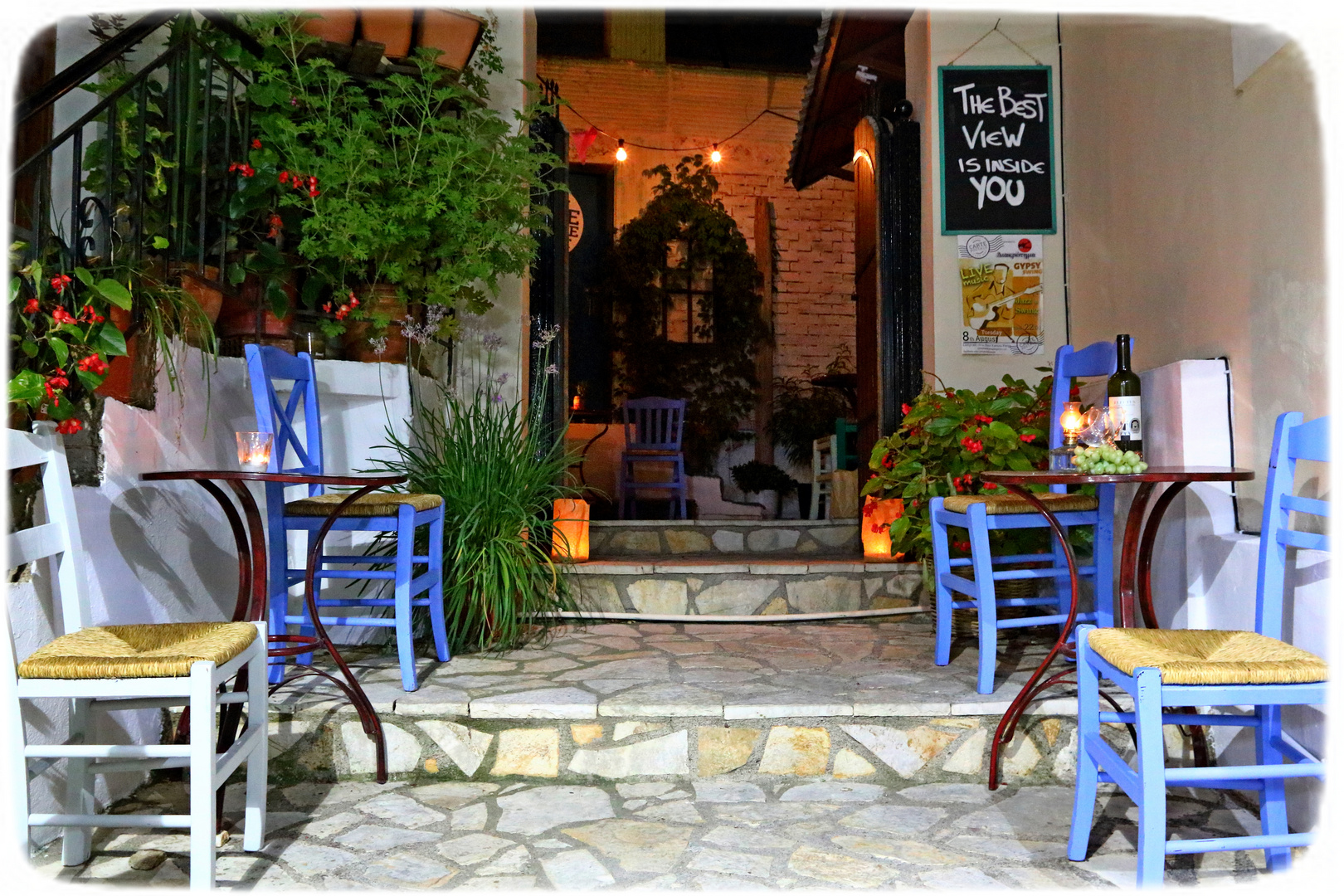 The best view is... kleine Bar in Parga, Westgriechenland