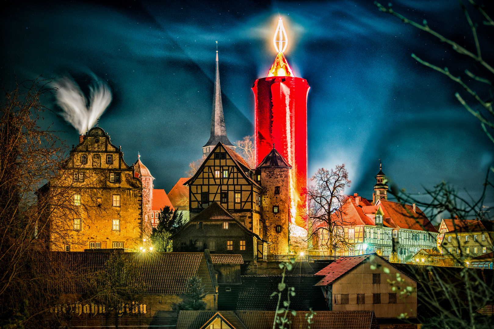 The biggest candle in the world, Schlitz/ Germany