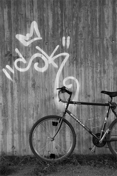 The bike on the Wailing Wall