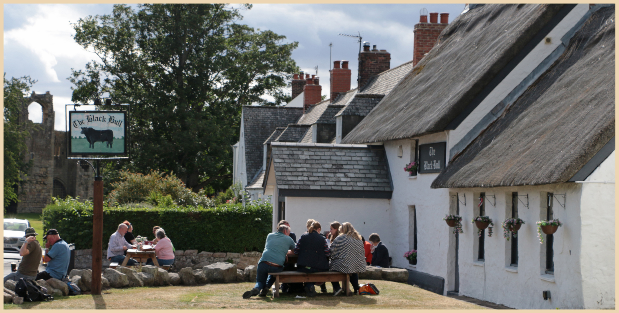 the Black Bull pub at Etal