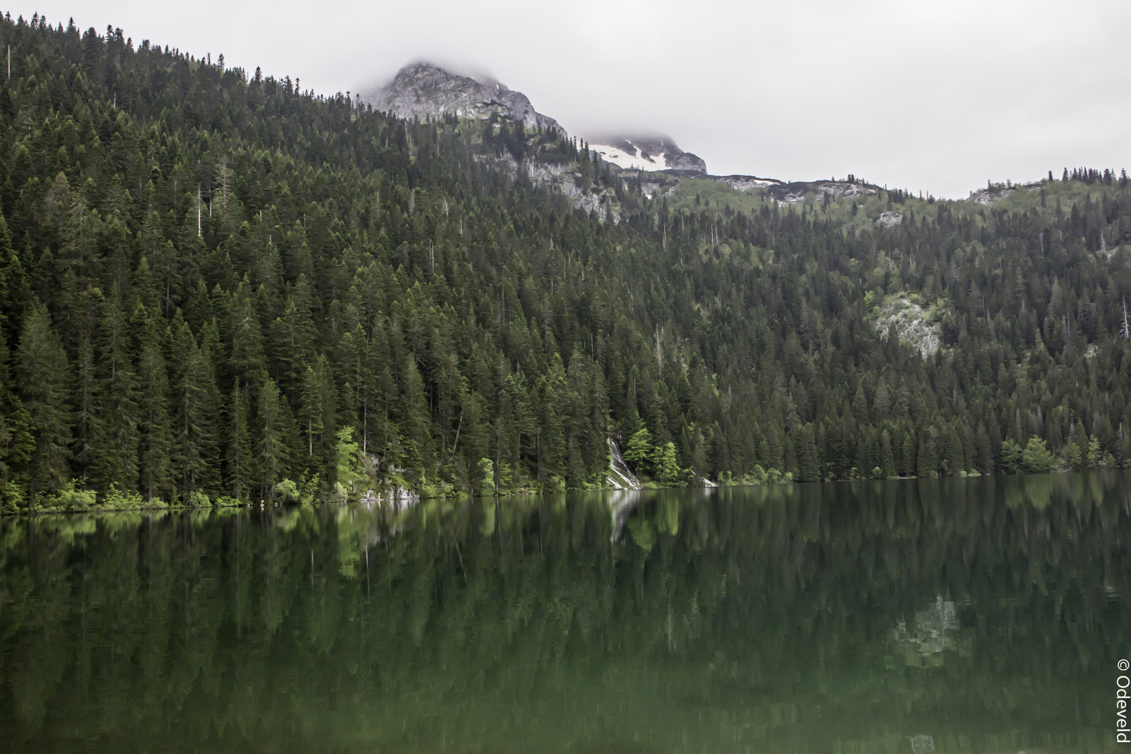 The Black Lake in Durmitor National Park. Montenegro.