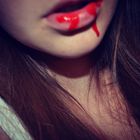 ...the blood-red lips...