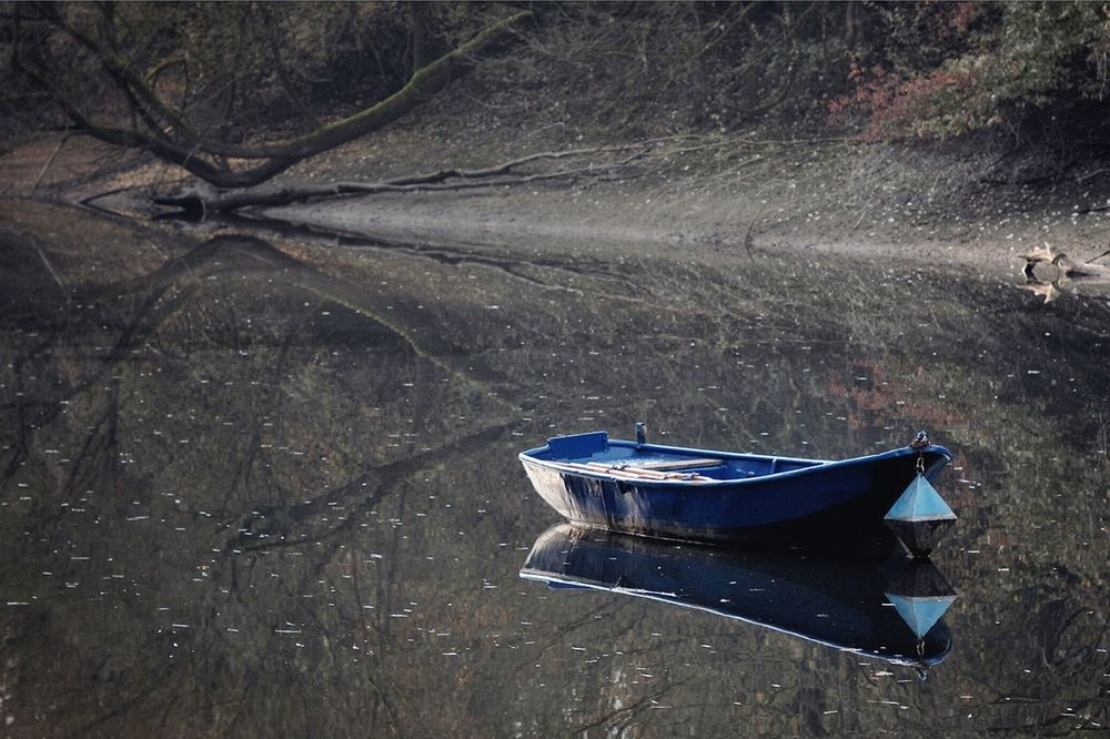 The blue boat