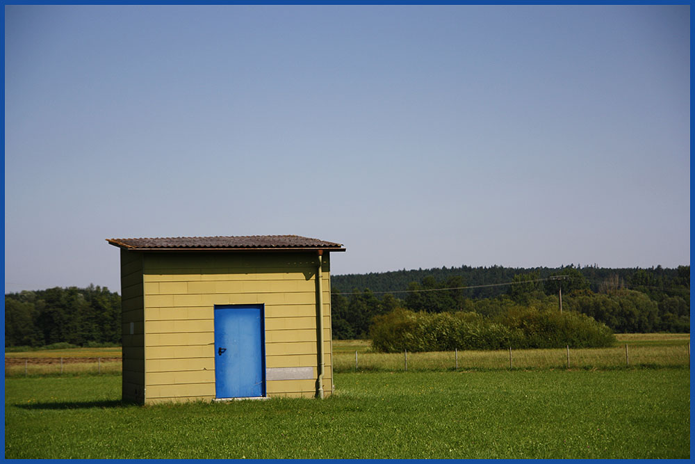 The blue door