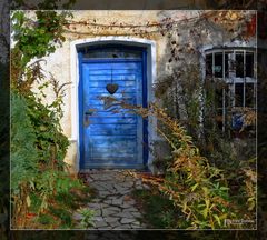 The blue door