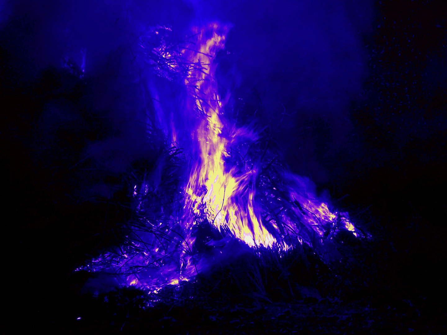 The blue fire