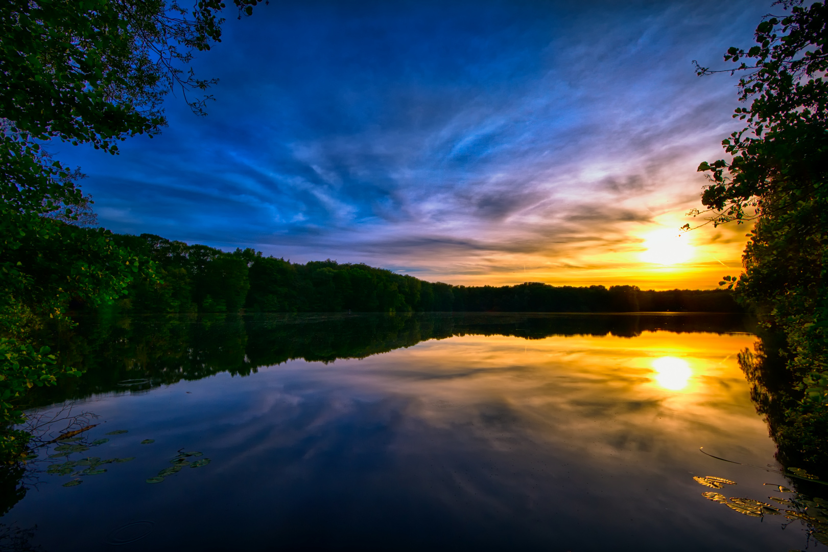 The blue lake