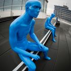 The blue man place....