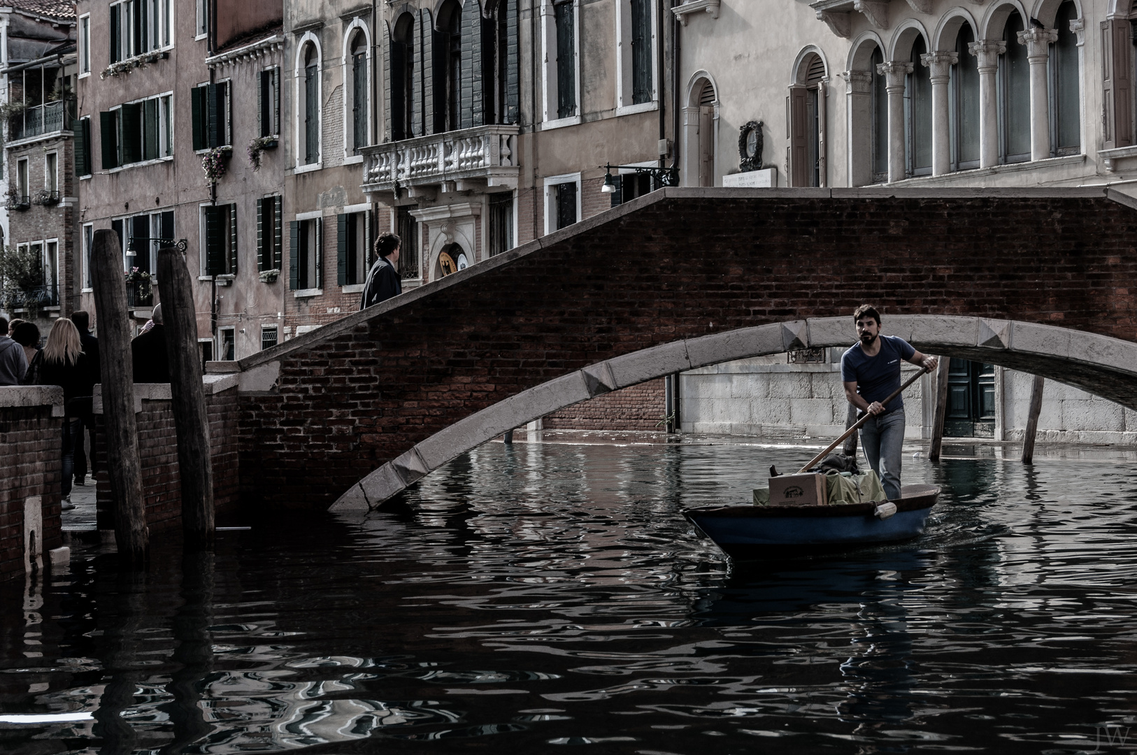 The Blue Man With The Blue Boat