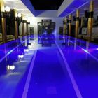 The blue swimming pool
